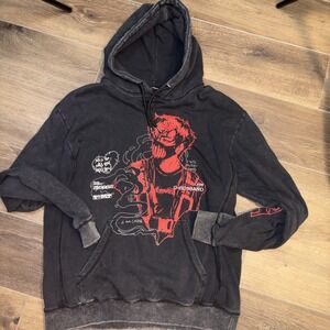 Official Corpse Husband Miss You "I Am Corpse" Graphic Hoodie Mens Large Black